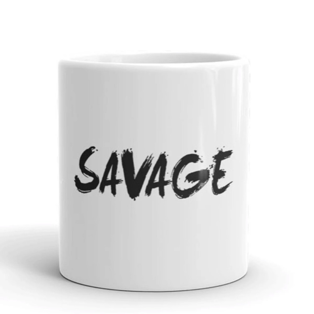 SAVAGE BLACK BRUSH STROKE MUG©
*NWT*